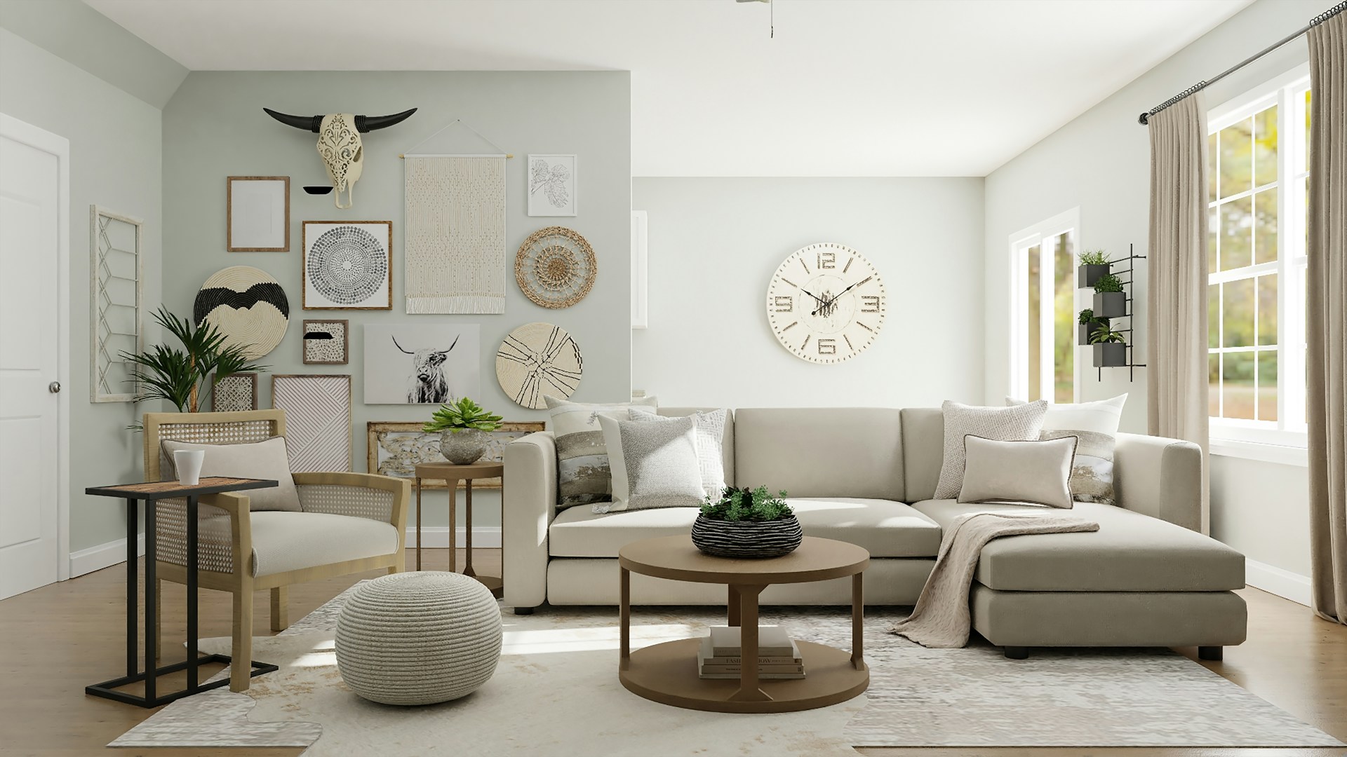 Modern luxury living room interior